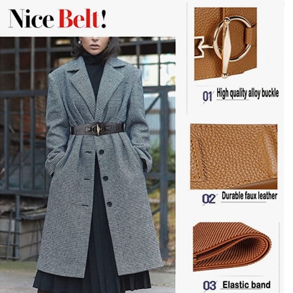 Women\'s Belt, Wide Belt Vintage Girdle Belt Belt Elastic Leather Belt main image 4